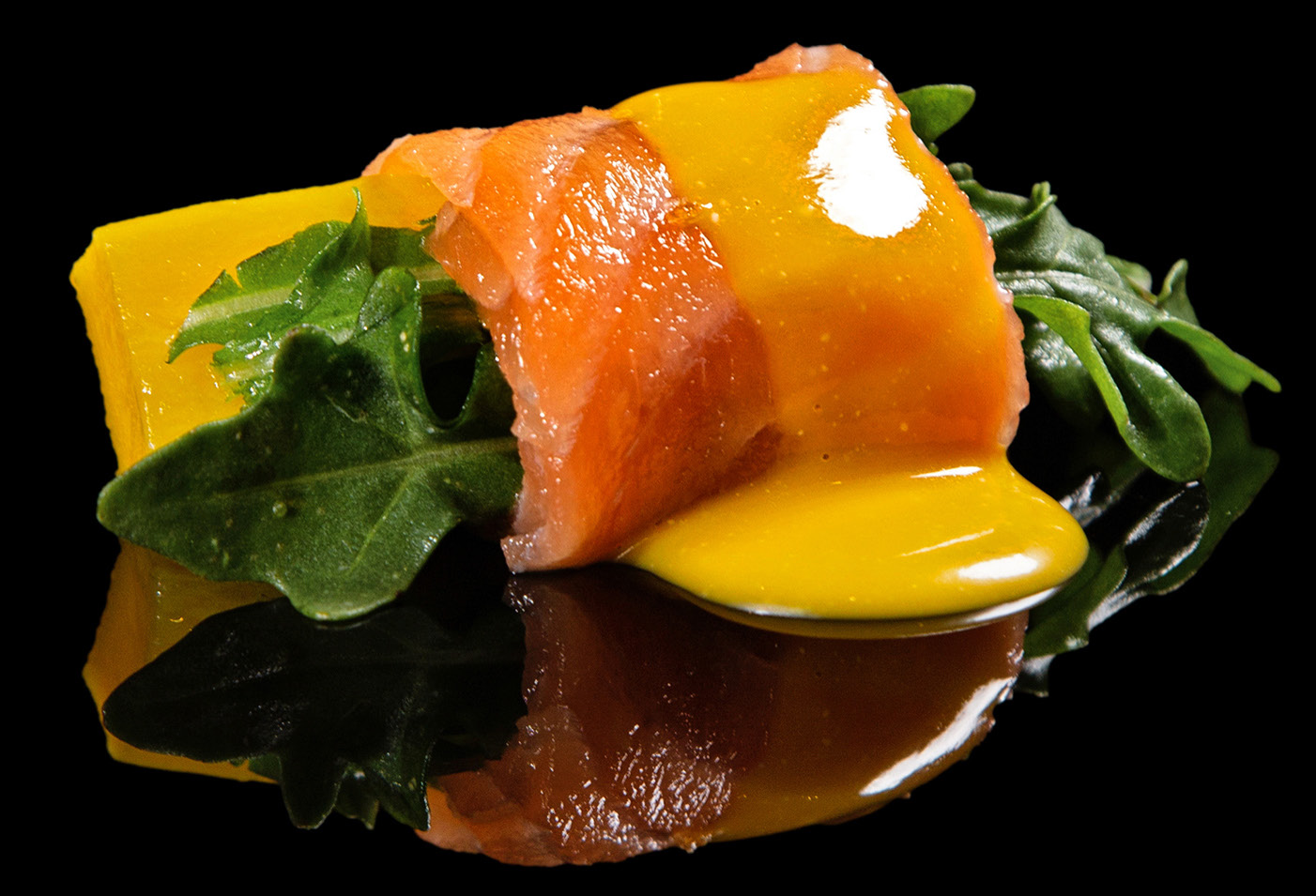 Salmone e mango